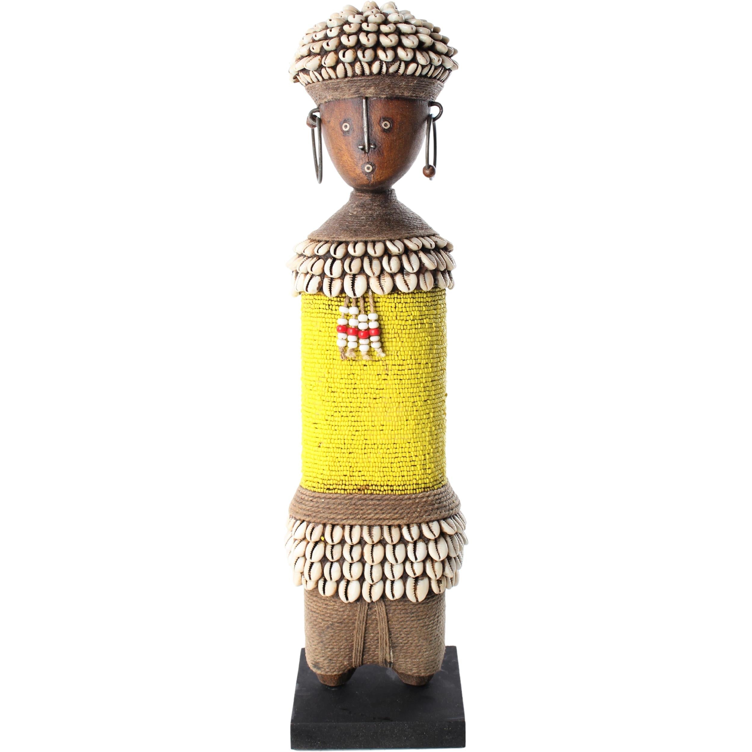 Namji Doll Orange 25cm, Fertility Doll, Namji Doll, Cameroon Doll, store Wooden Doll, African Doll