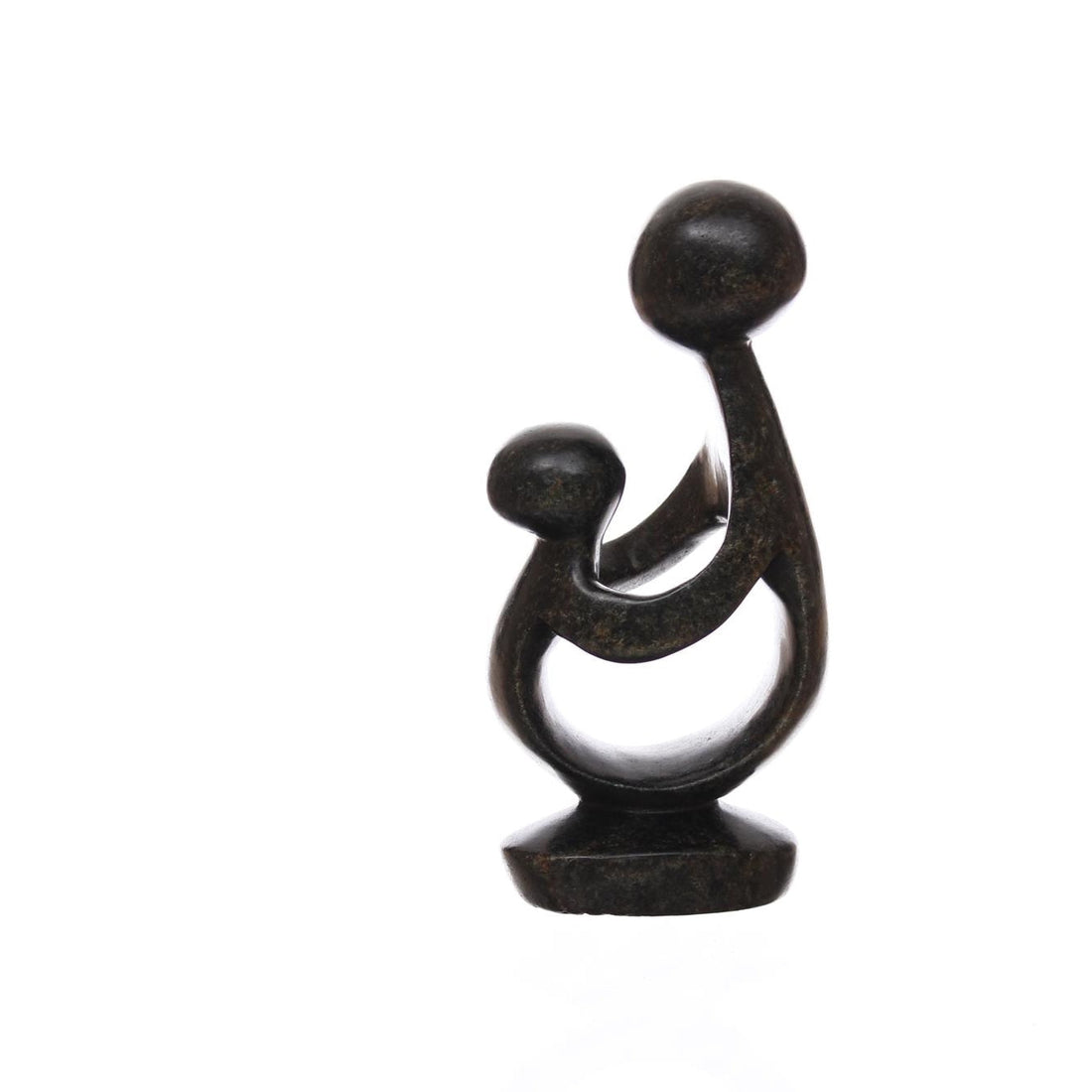 Shona Tribe Serpentine Stone Mother and Child - Regular ~7.9" Tall