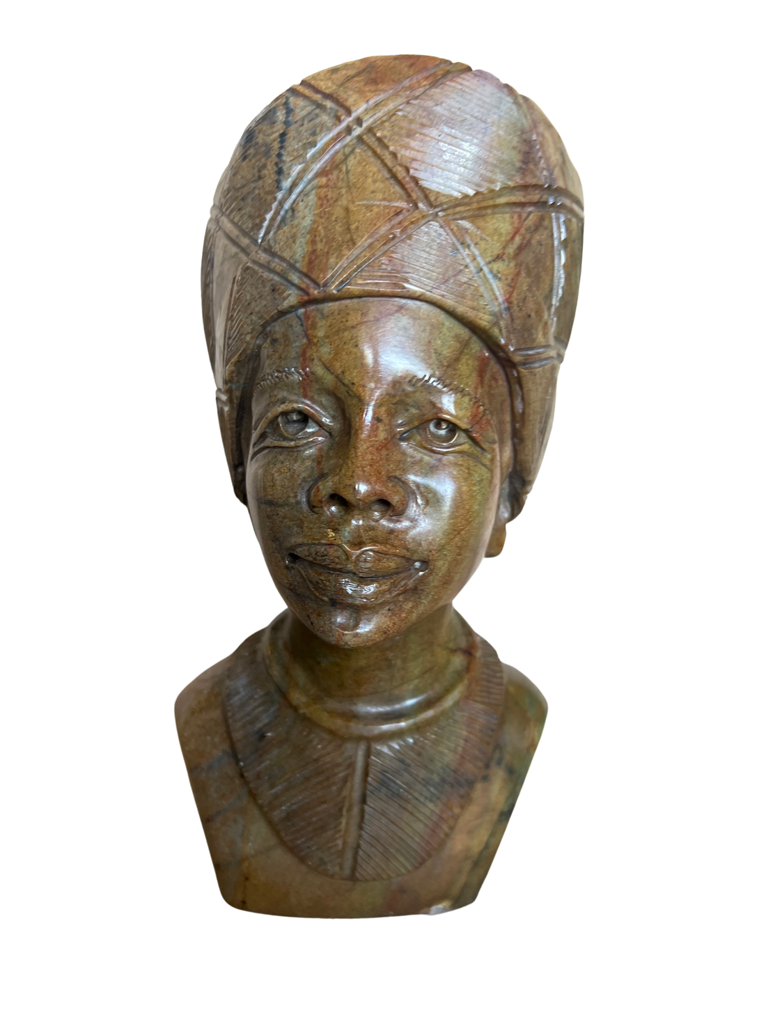 Shona Tribe Fruit Serpentine Lady with Hat