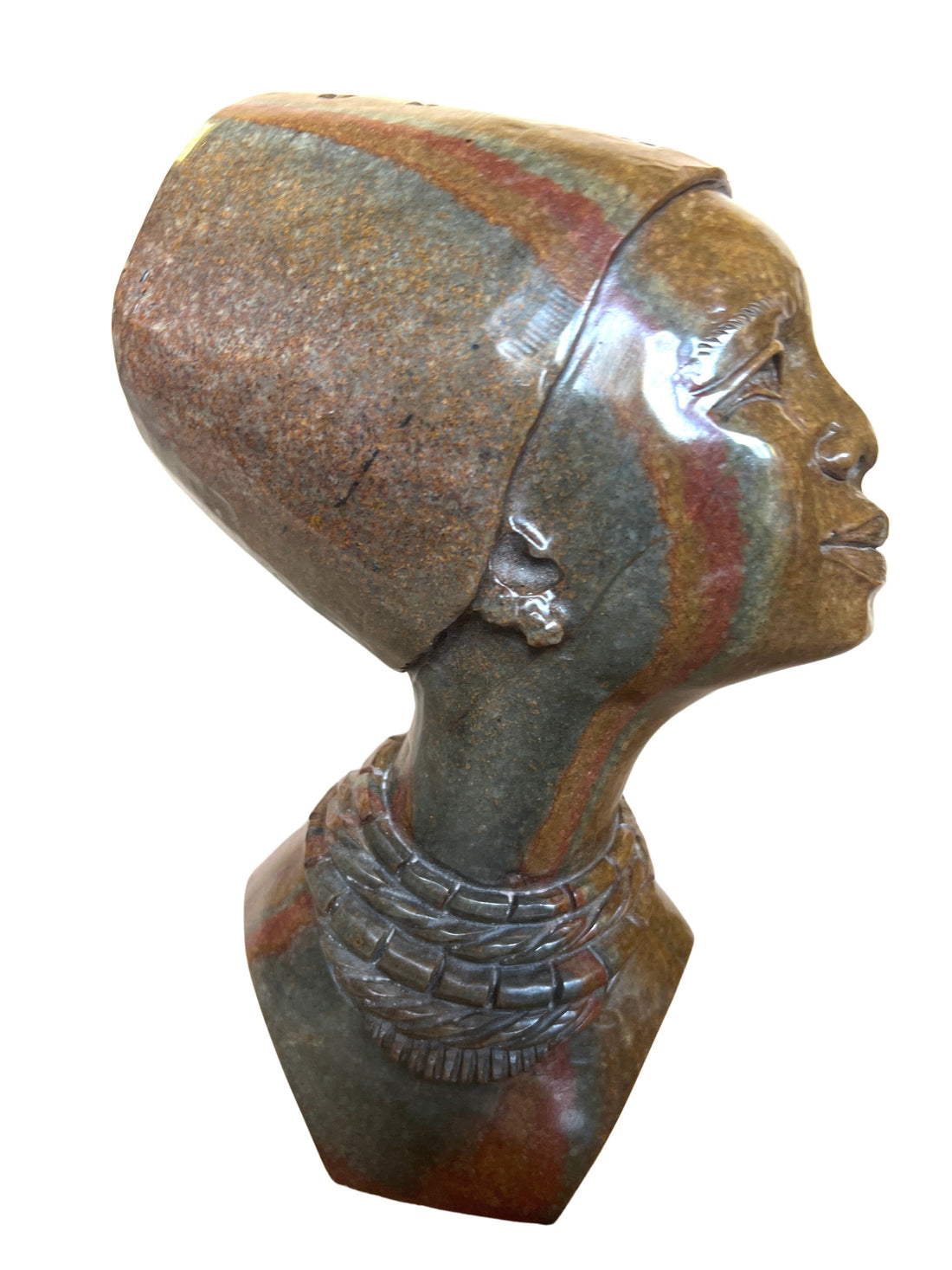Shona Tribe Fruit Serpentine Lady with hat