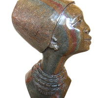 Shona Tribe Fruit Serpentine Lady with hat