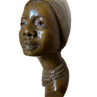 Shona Tribe Fruit Serpentine Lady with hat