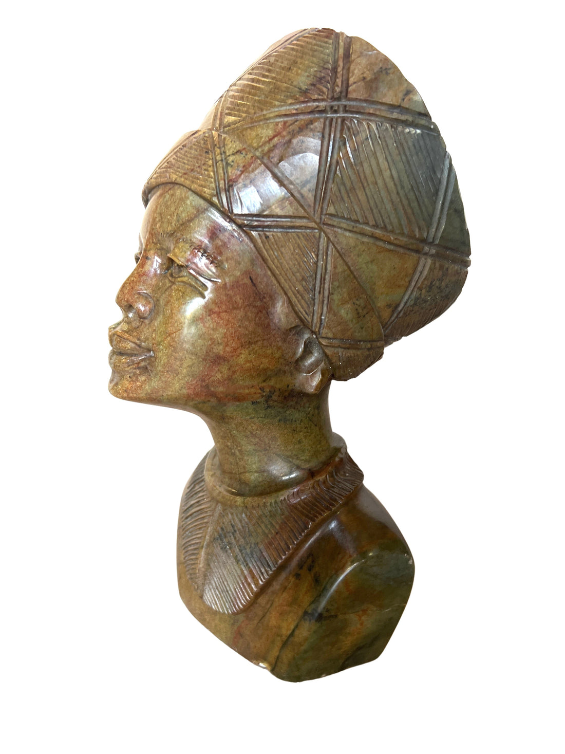 Shona Tribe Fruit Serpentine Lady with Hat