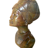 Shona Tribe Fruit Serpentine Lady with Hat