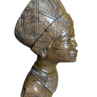 Shona Tribe Fruit Serpentine Lady with Hat