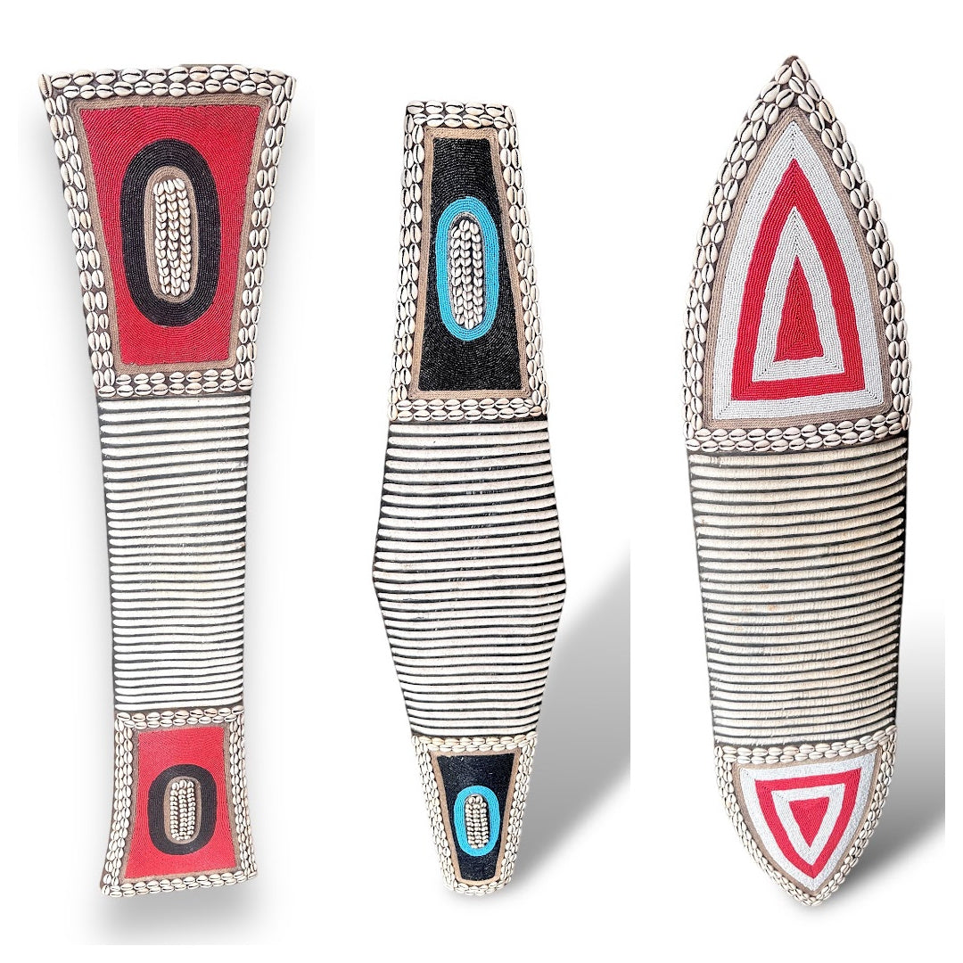 African Beaded King Shield  -  New
