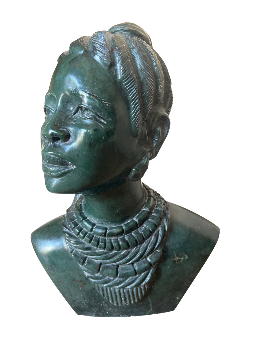 Shona Tribe Fruit Serpentine Lady with Braids