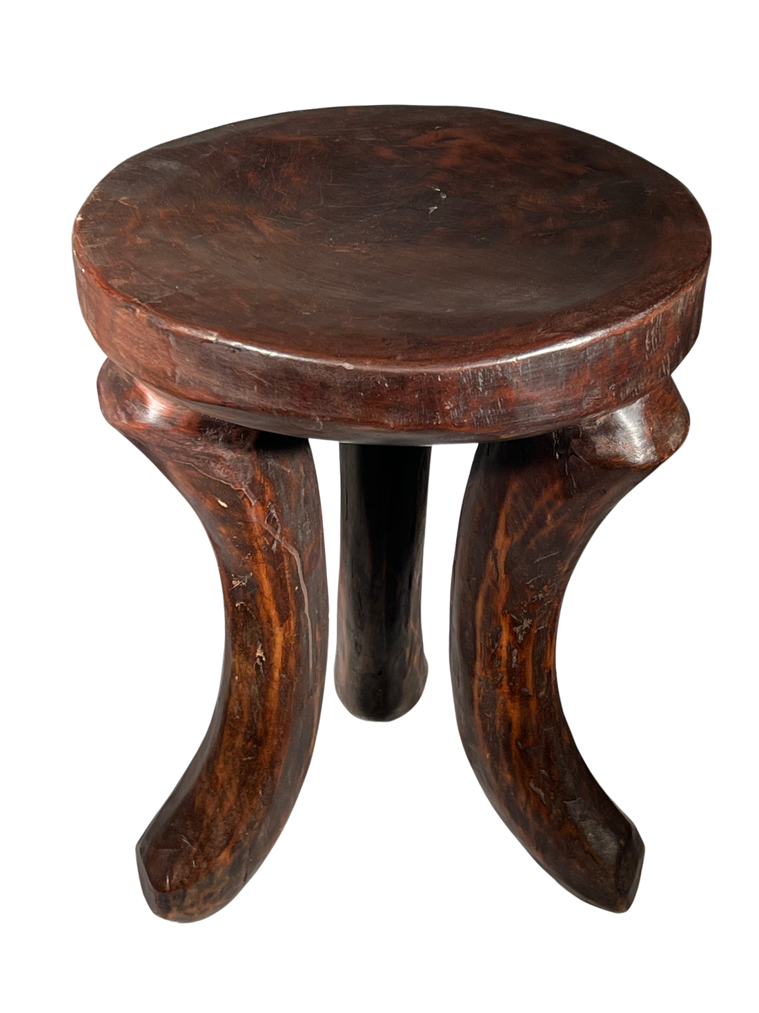 Bamileke Three Legged Wooden Stool