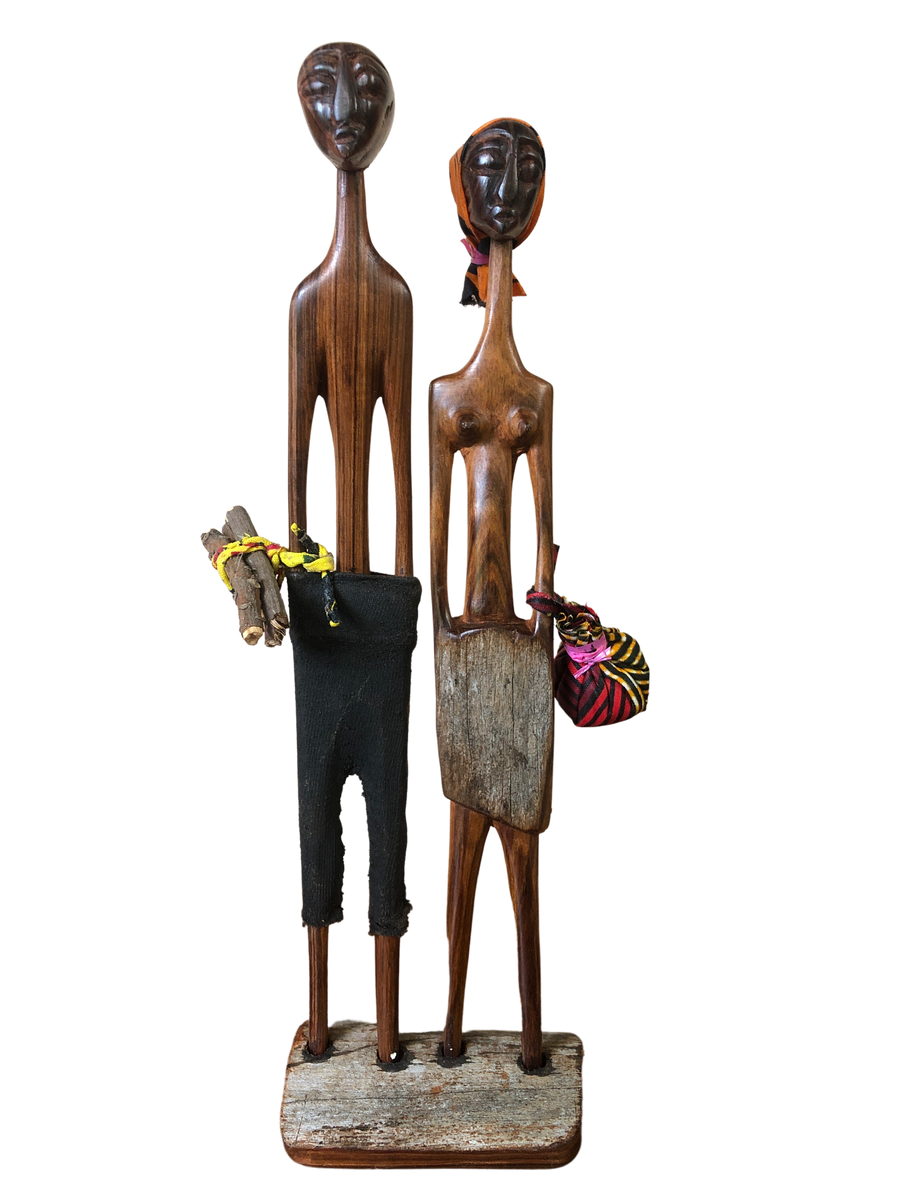 Makonde Mozambican Long Tall Couple