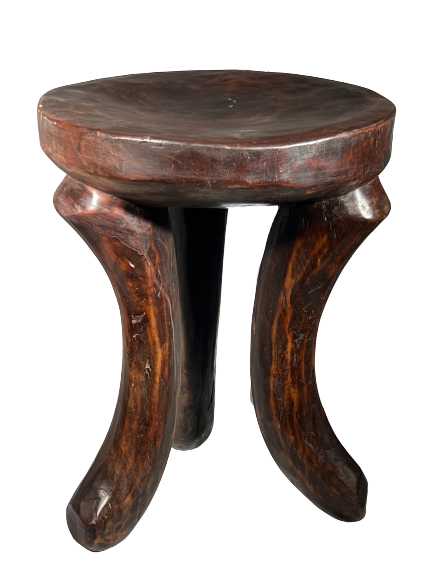 Bamileke Three Legged Wooden Stool