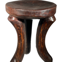 Bamileke Three Legged Wooden Stool