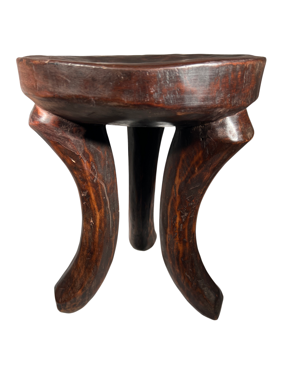 Bamileke Three Legged Wooden Stool